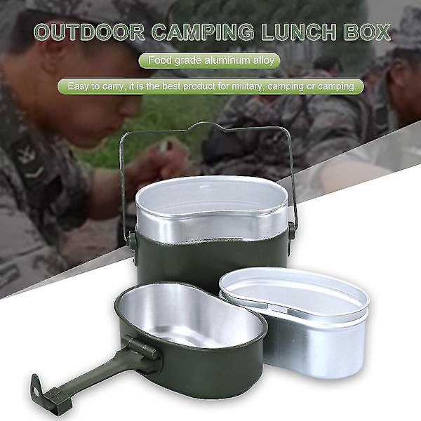Kokkärl utomhus camping picknick vandring resor liten resande lunch