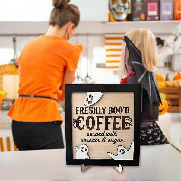 Träfestival bordskort café brygghus skylt retro söt dekoration 2pcs