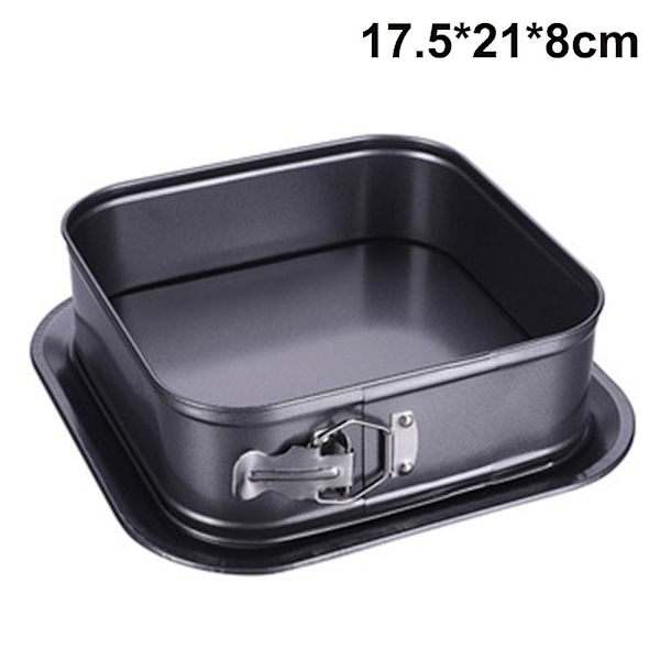 17,5*21*8 cm fyrkantig bältesspänne Live Bottom Lock Cake Mold