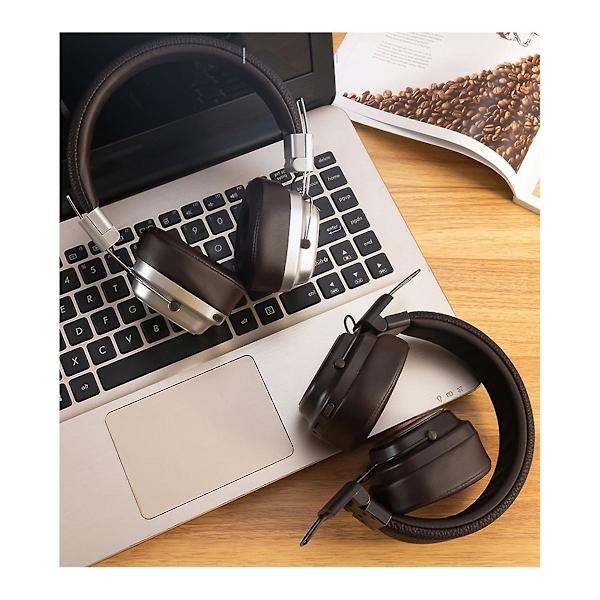 Retro Headset Bluetooth Headset Trådløs for Studenter Gatefotografering Løping Sports Hodetelefoner Retro 2 Brun（Retro 2 Brun）