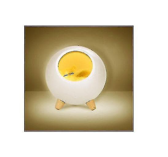 Sød sovende kat natlampe, pigeværelse natlampe, baby sovende killingelampe hvid