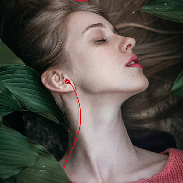 Korvanapit In-Ear -kuulokkeet yhteensopivat IPhone 11 Pro Max IPhone X -punainen