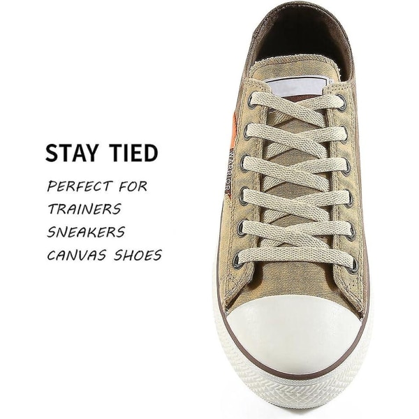 5 par Sneaker Flats (beige), Sneaker Flats - Ekonomisk, 8 mm bred
