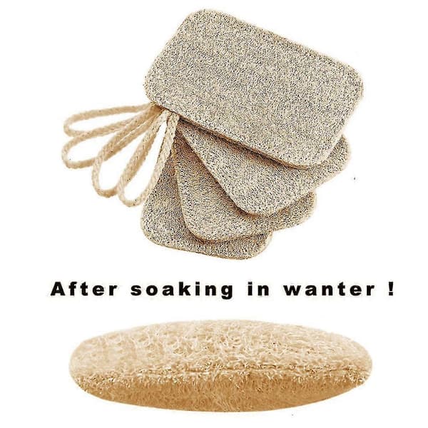 6-pack Exfolierande Ansikts- och Kroppsdukar, Mjuka Vävda Baddukar