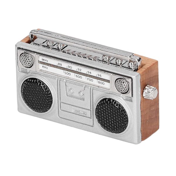 Retro Radio Model Legetøj Dukkehus Dekoration - 1:12 Skala Miniature