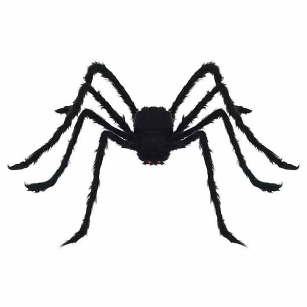vidaXL Halloween Edderkoppdekorasjon med Spindelvev, 4 stk, Polyester, Halloween-dekorasjon, Gotisk Stuepynt 42020055