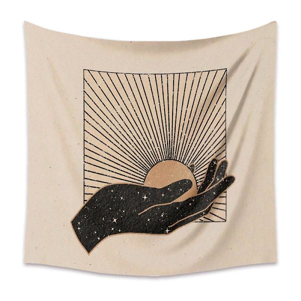 Konst Hem Bakgrund Tyg Dekor Present Mandala Boho Gobeläng Lämplig för Sovrumsdekor 48 39 x 59 tum