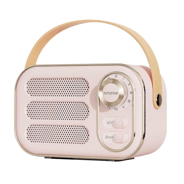 Bluetooth-högtalare, bärbar, trådlös, multifunktionell, mini, bärbar FM-radio, Bluetooth-högtalare, USB, TF, AUX, inomhus, utomhus, retrodesign, trådlös högtalare