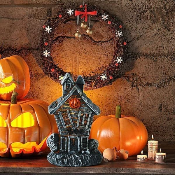 Mini Lysande LED Pumpa Halloween Dekoration Inomhus Kontor