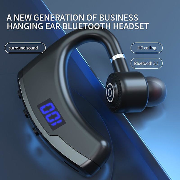 Sport Headset Single-ear Hodetelefon Hodetelefon Bluetooth Headset Earhook Hodetelefon Bluetooth Led Digital Headset Trådløs Hodetelefon Trådløs Headset Bu