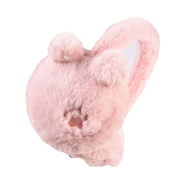 Klassiska justerbara vinteröronmuffar för kvinnor och flickor (rosa tassavtryck)