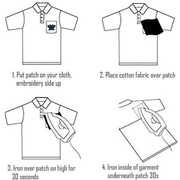 Dww-20 stk. broderi stryge-på patch, sort badge broderi patch applikationer patches sy stryge-på transfers dekaler til T