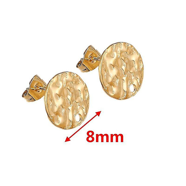Rustfrie stål øredobber koblinger håndlagde dinglende øredobb innstillinger øredobber krok for Diy smykker lage tilbehør（B-20x2mm-20pcs）