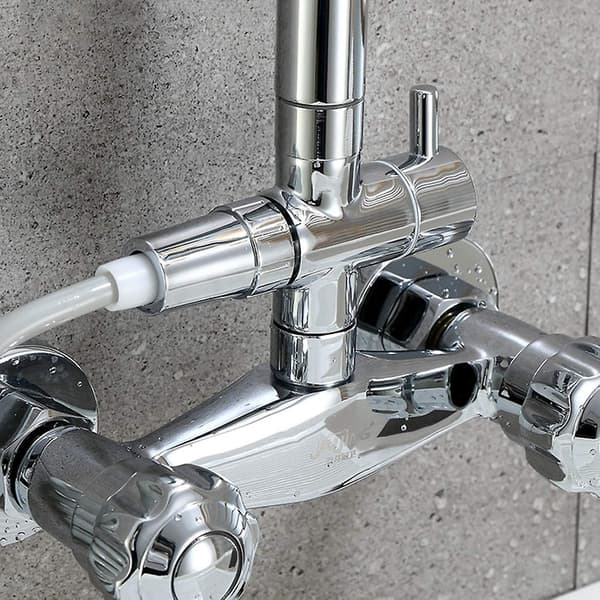 3-vägs duschventil Duschkomponenter Universell montering, 3-vägs duschblandare G 1/2\" Duschhanddusch, Duschadapter, Duschventil