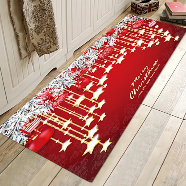 Julmatta, God Jul Dörrmatta, 60x180 cm för Vardagsrumsdekor, A4