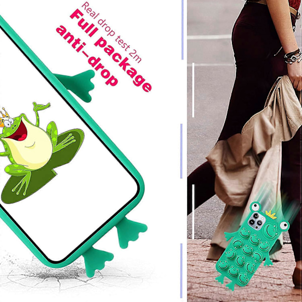 Trendigt och roligt iPhone 6 Plus/6S Plus/7 Plus/8 Plus skal, Silikonskal med roliga tecknade djur, söt och cool design för pojkar, flickor, kvinnor och män
