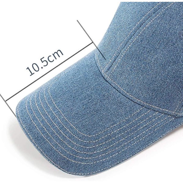 Hurtig shopping Reflekterende Høj synlighed Baseball Cap - Ekstra lang skygge Sandwich Løbehat（3.14\" Lang skygge，Blå）