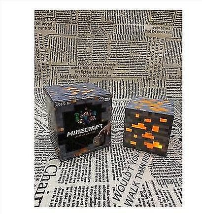 Minecraft Omgivende Diamant Malm Lampe Misfarvning Model Gave Natlys（Orange）