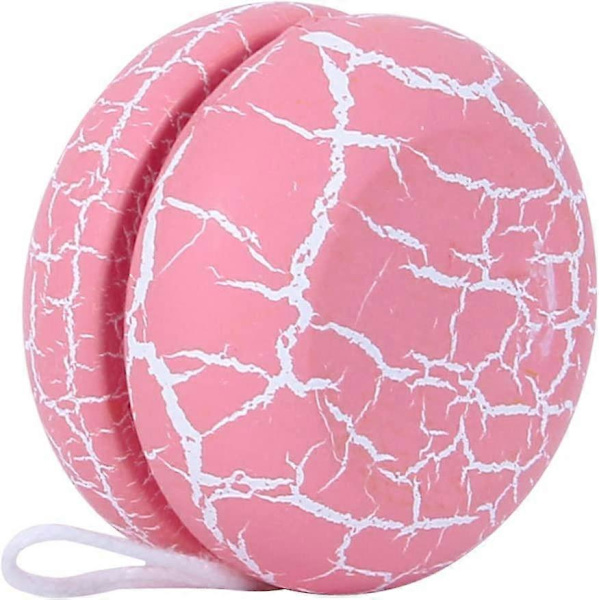 Trä-YoYo Responsiv Loop YoYo Leksaker för Barn YoYos Trådstyrning för Småbarn Barn Jul Födelsedag Karneval Party Favoriter Priser Rosa