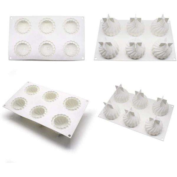 Mousse-kakform i silikon - 3D-bakform för kakor - DIY-dessertform
