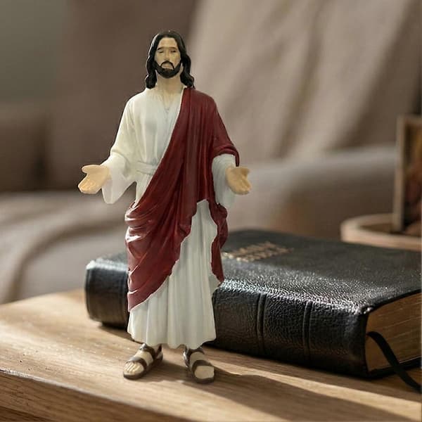 Jesus Kristus-staty i harts 13x7 cm - Religiös heminredning trospresent