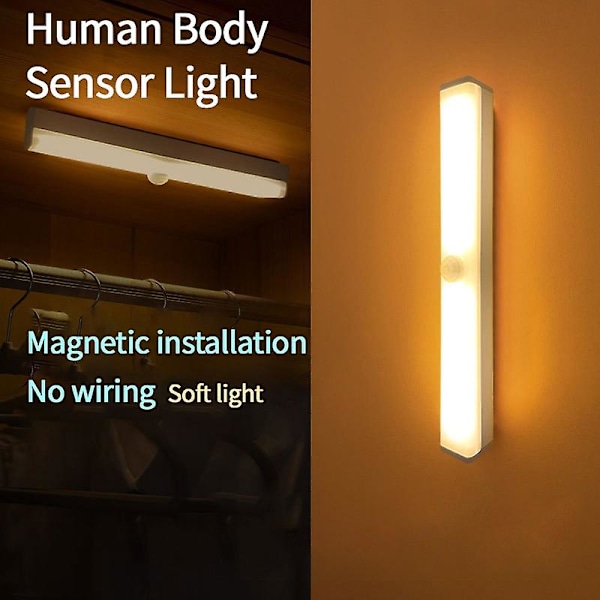 Lys Vegglamper Led Nattlys Toalettlys Baby Soveromlys Sengelampe Baklys Verandalys Trappelys Infrarød Sensor Natt Li