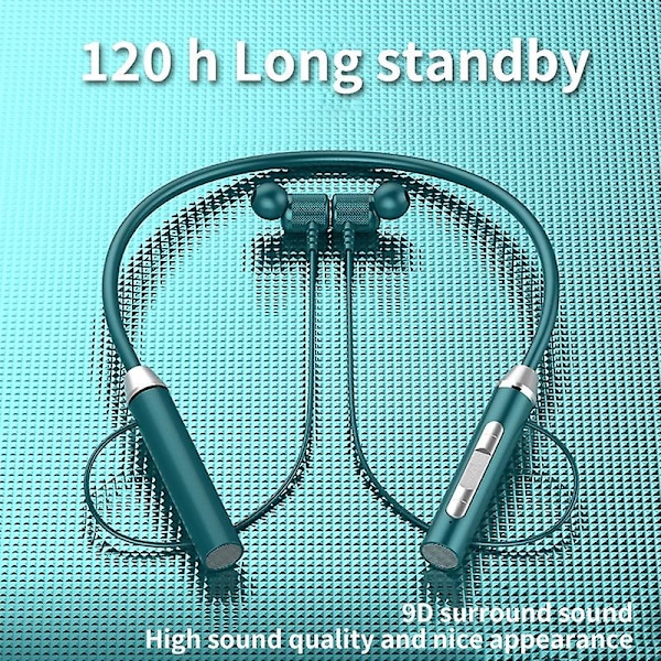 Pitkäkestoiset langattomat Bluetooth 5.2 -kaulanauha-kuulokkeet, urheilulliset magneettiset kuulokkeet, korvan sisäiset kuulokkeet, stereon kaulanauhakuulokkeet, joissa on mikrofoni ajamiseen ja juoksuun