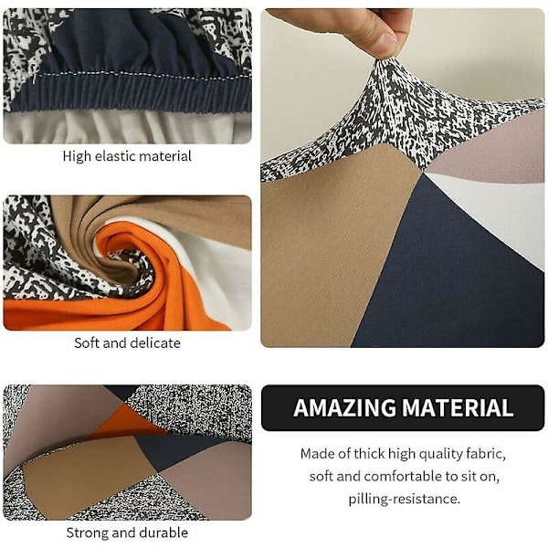 Muotoiltava nojatuolin päällinen, joustava Chesterfield-nojatuolin päällinen, painettu tynnyrityylinen sohvanpäällinen, ruokailutuolin päällinen, pestävä tuolin suojus