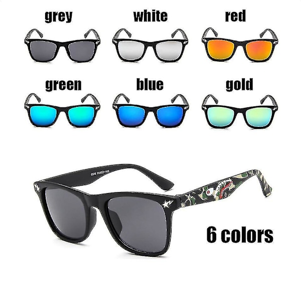 Polariserade barnsolglasar pojkar baby solglasögon flickor barn glasögon pojkar flickor nyanser solglasögon för pojkar Gafas De Sol Uv400（guld）