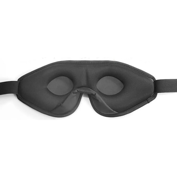 3D Mesh Sömnmask, Andningsbar, Ljusblockerande Ögonmask med Upphöjda Näskuddar.