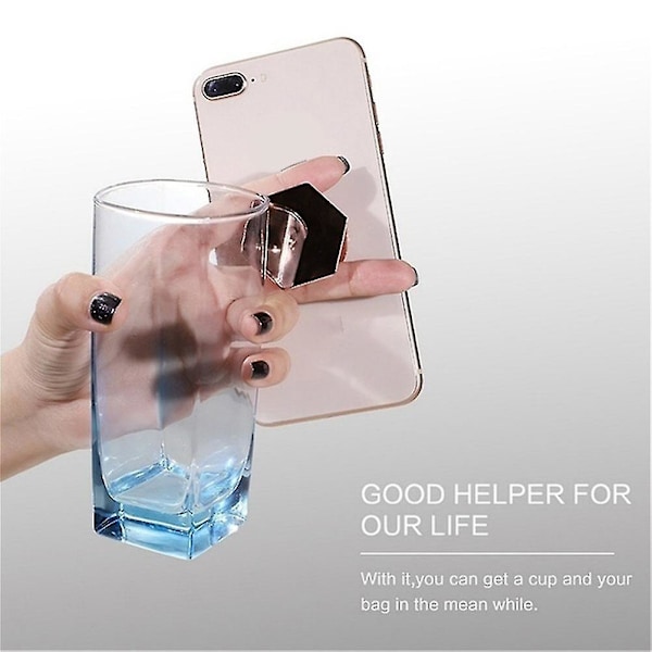 Hexagonal Galvanisering Mobiltelefonholder Folding Desktop Lazy Mobiltelefon Stativholder
