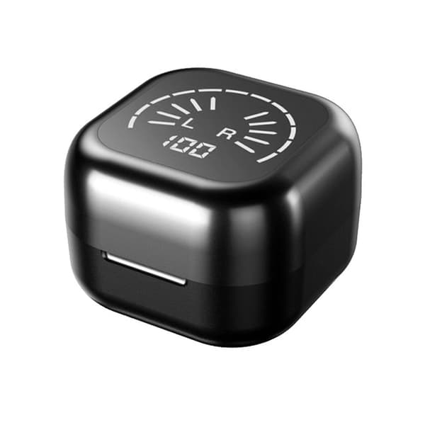 Trådløse Bluetooth 5.2-hovedtelefoner med transparent digitalt display