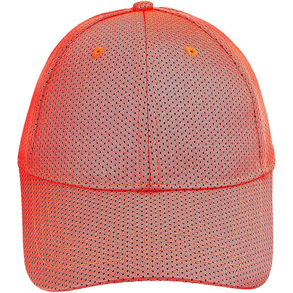 Sommer Mesh Baseball Cap til Mænd, Ultra Tynd Letvægts Åndbar Solhat Løbe Caps（Orange）
