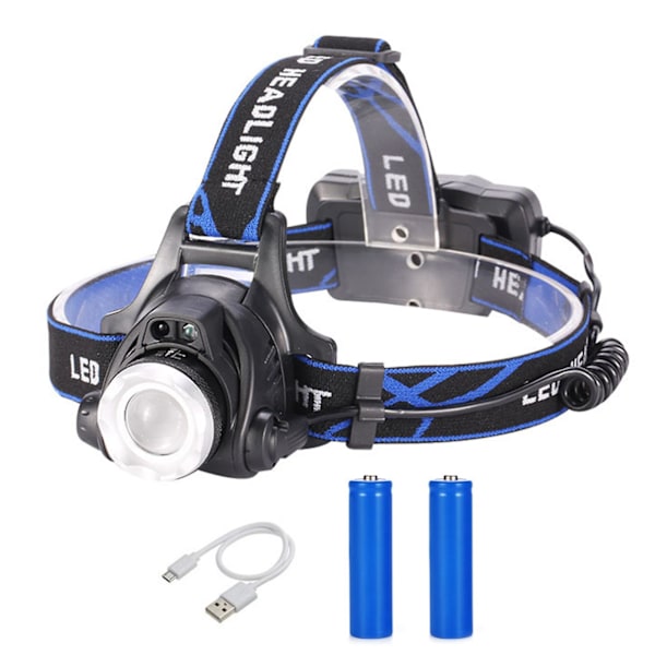 Sensor LED-pannlampa med hög ljusstyrka, bärbar vattentät fiskelampa (induktionsstil)