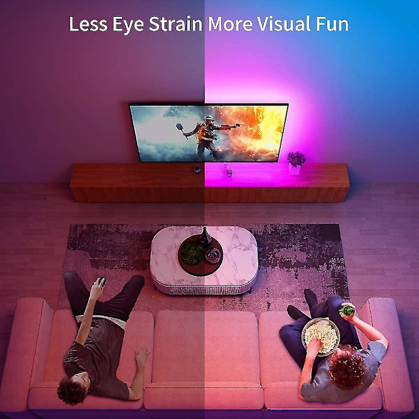 RGB 5050 LED-list med Bluetooth-appkontroll 5v USB för TV-bakgrundsbelysning rumsdekoration
