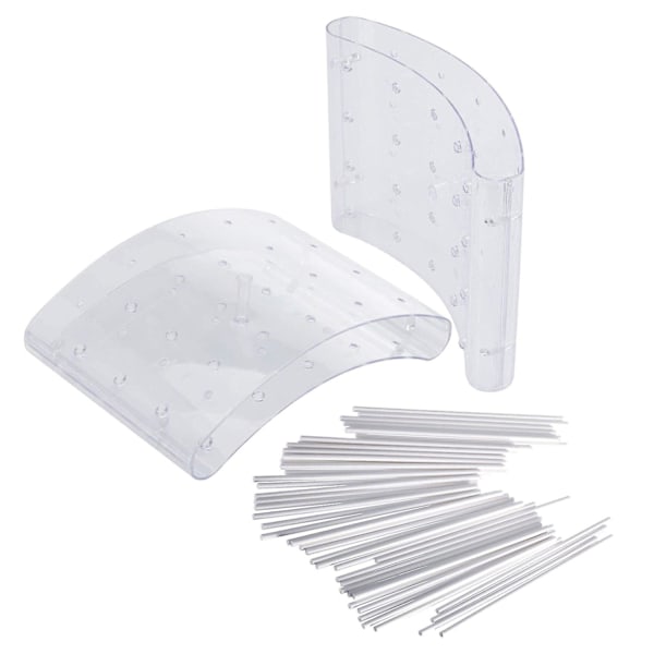 Kakepop-butler, stativ for opptil kakepops, plast, transparent