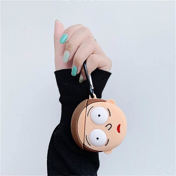 AirPods 2&1 Fodral, Anime Beth Science Farfar Tjock Mjuk Bärbar Silikon Skyddande Stötsäker Hudöverdrag Förvaringslåda Kompatibel med Apple Trådlös
