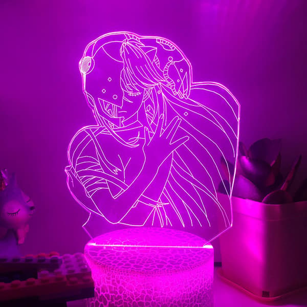 3D LED-yövalo animehahmo 3D-illuusio