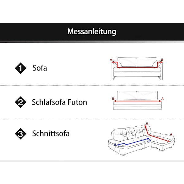 Elastisk sofaovertrekk sklisikker Jacquard elastisk sofaovertrekk for 2-seters sofa