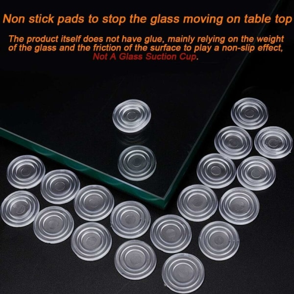 100 st Gummi Glas Bordsskiva Anti-Slip Dash Klar Mat Klart Glas Bordsskiva Stötfångare Glas Bordsskiva Spacers