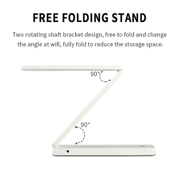Foldbar LED-bordlampe USB bærbar bordlampe bordlampe foldbar nattelys bordlampe LED USB-bordlampe hjem og bolig