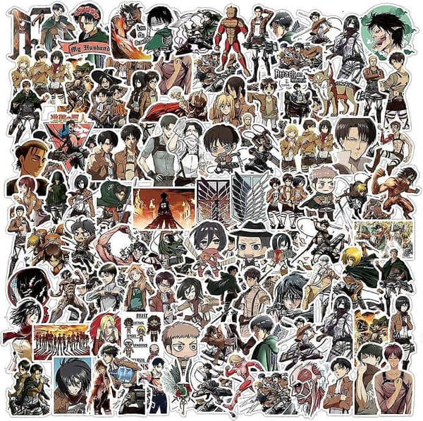 Anime-dekaler 100 st Vattentäta Vinyldekaler för Skateboards, Bärbara Datorer, Gitarer, Vattenflaskor, Barn, Vuxna, Tonåringar