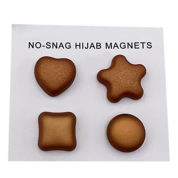 Ingen hull magnetiske nåler metall muslimsk spenne skjerf brosje multi-use sjal knapp（6）