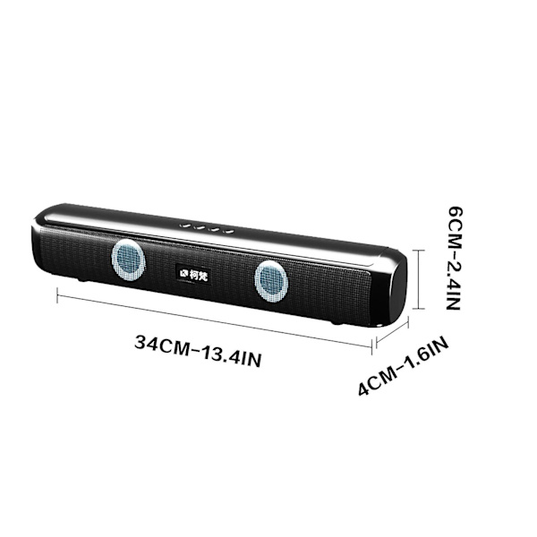 Bärbar högtalare trådlös intelligent Bluetooth-högtalare, subwoofer med hög volym, bärbar hemma- och utomhus högpresterande bländande Bluetooth-ljudsystem