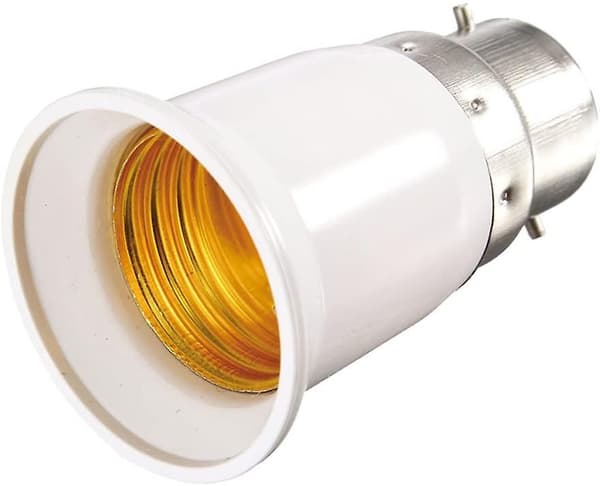 6 stk. pære fatning adapter stik - B22 fatning lampe til E27 konverter