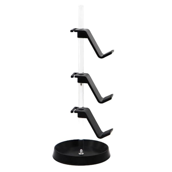 Transparent rør controller stativ justerbar spil controller headset bøjle til alle universelle gaming pc tilbehør,A（Sort）