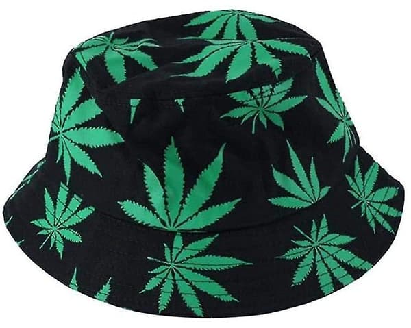 Unisex Solhat Buet Hat Hamp Mønster Hat Hovedomkreds Omkring 58cm