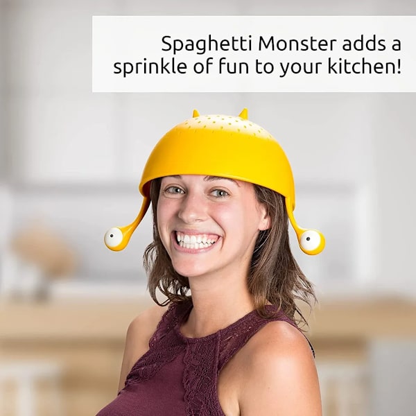 Spaghetti Monster Sil, BPA-fri, för att sila pasta, grönsaker, frukt, diskmaskinsäker köksil