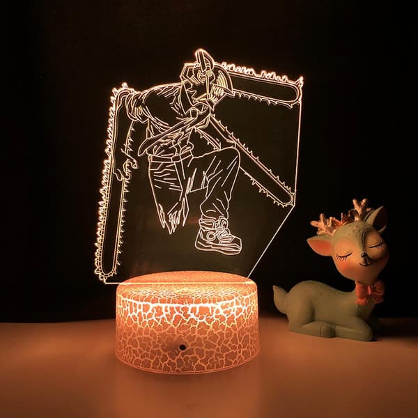 3D LED-natlys Anime-karakter 3D-illusion