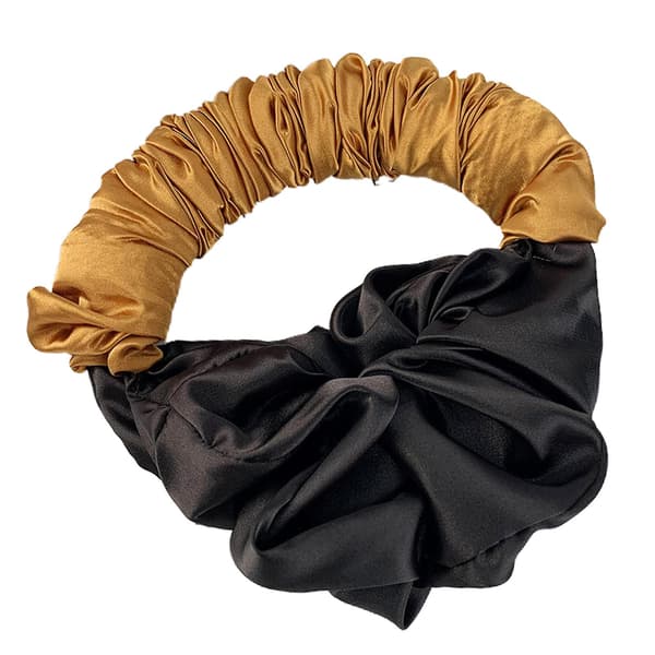 Mjukt hårrep hårscrunchies elastisk hårring hästsvansrulle för flickor（8）